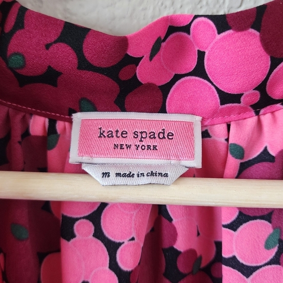 Kate Spade Pink and Black Floral Blouse - Picture 12 of 12